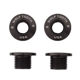 Chainring Hardware Wolf Tooth Bolts and Nuts 4pcs - Black - Genetik Sport